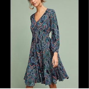 Anthropologie | Maeve ‘Maplewood Neon’ Dress Paisley